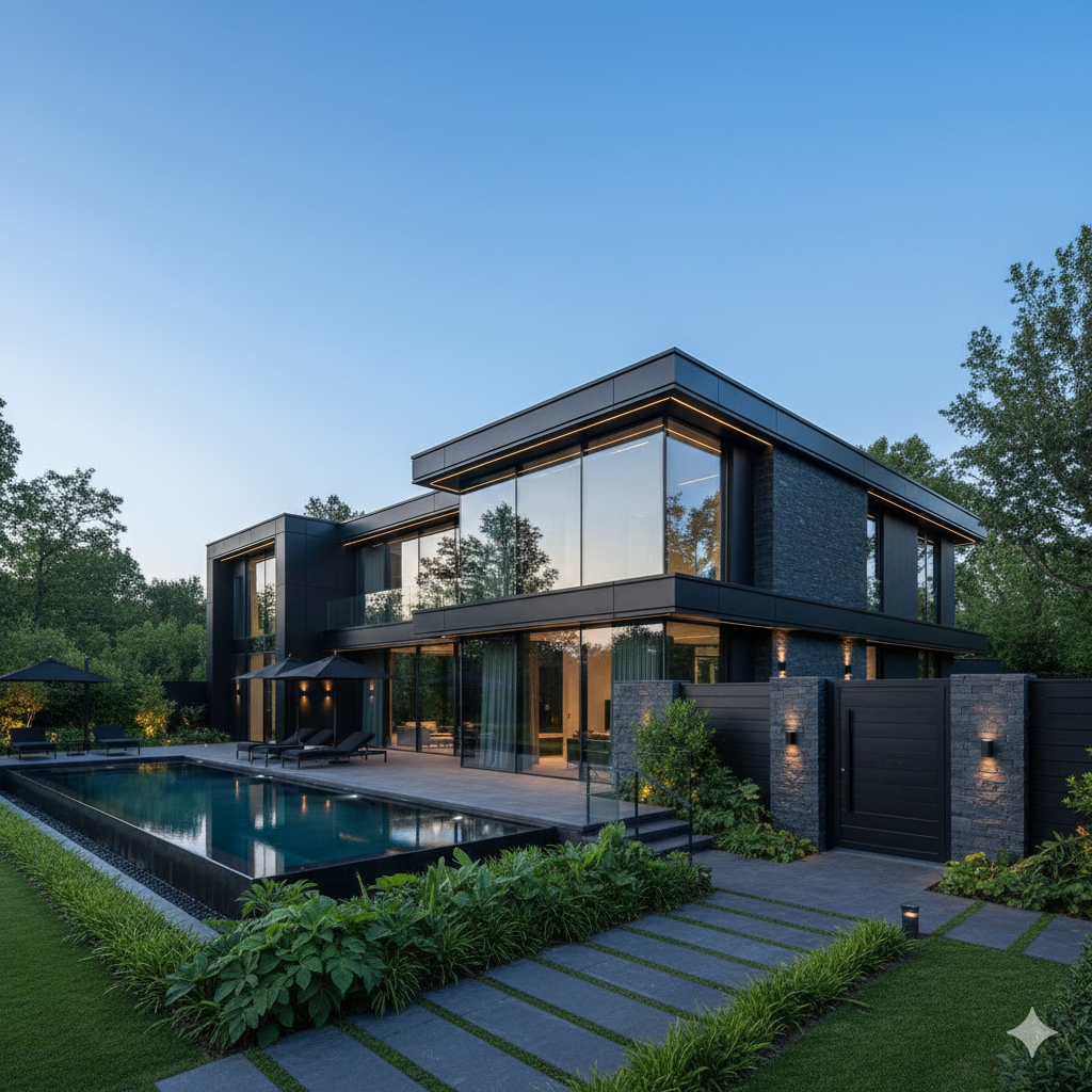 Image of a modern villa